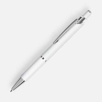 Ручка шариковая Chromos Soft Touch, белая