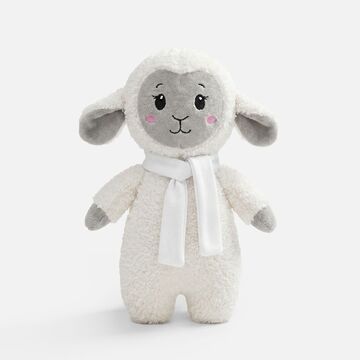 Мягкая игрушка Beastie Toys, овечка с белым шарфом