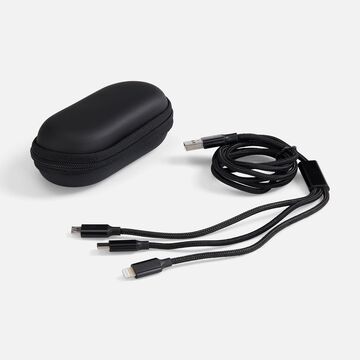 Кабель Triple Charge в футляре ver.2, черный