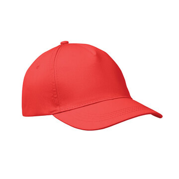 5 panel baseball cap красный