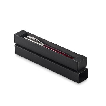 Push button pen in box красного бургундского вина