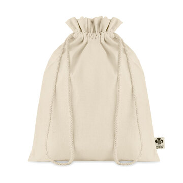 Мешок подарочный средний бежевый