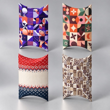 Коробка с полноцветной запечаткой «Пиллоу», 100х80х25 мм
