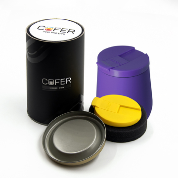 Набор Cofer Tube NEO DUO CO12s (М) black (фиолетовый с желтым)