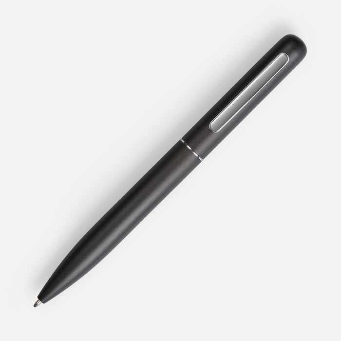 Ручка шариковая Scribo, матовая серая
