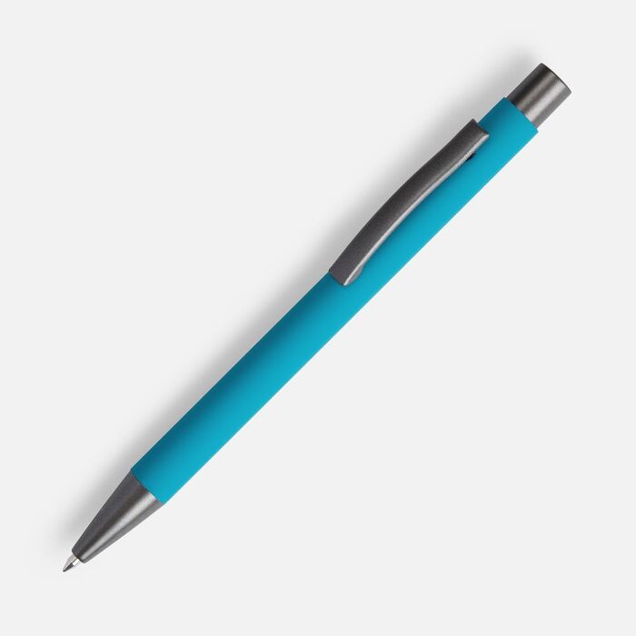 Ручка шариковая Atento Soft Touch, бирюзовая