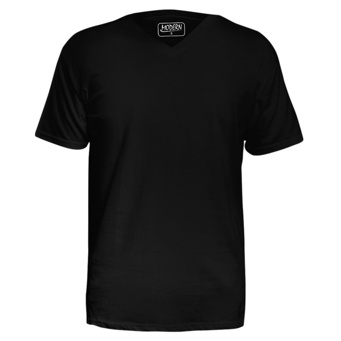 Футболка MODERN 155г V-ворот черный XXL