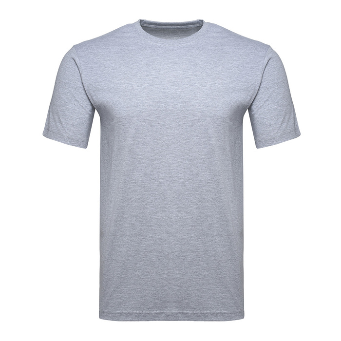 Футболка серый меланж 2XL 140г/м2, круг.ворот