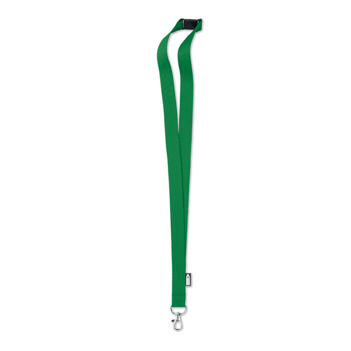 Lanyard in RPET 20 mm зеленый