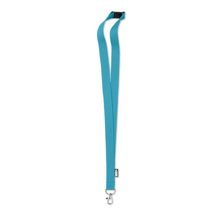 Lanyard in RPET 20 mm бирюзовый
