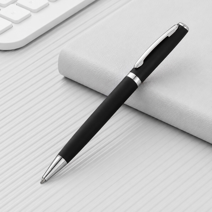 Ручка металлическая soft-touch шариковая «Flow»
