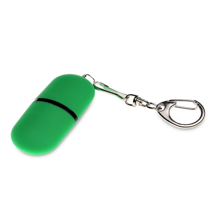USB 2.0- флешка «Goutte Soft-touch» на 128 Гб каплевидной формы