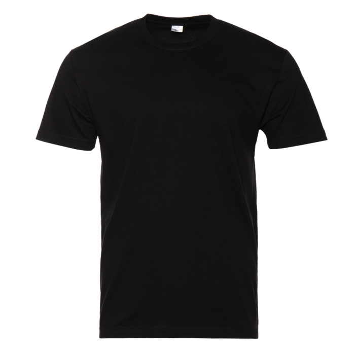 Футболка мужская STAN хлопок 180, 08, Чёрный, (20) (44/XS)