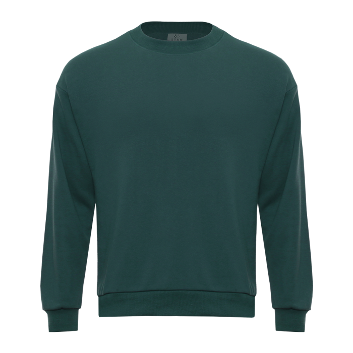 Свитшот унисекс STAN футер без начёса, 350, 96, Тёмно-зелёный, (130) (44/XS)