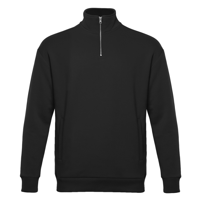 Толстовка STAN оверсайз на молнии, футер без начёса, 340, 102, Чёрный, (20) (44/XS)